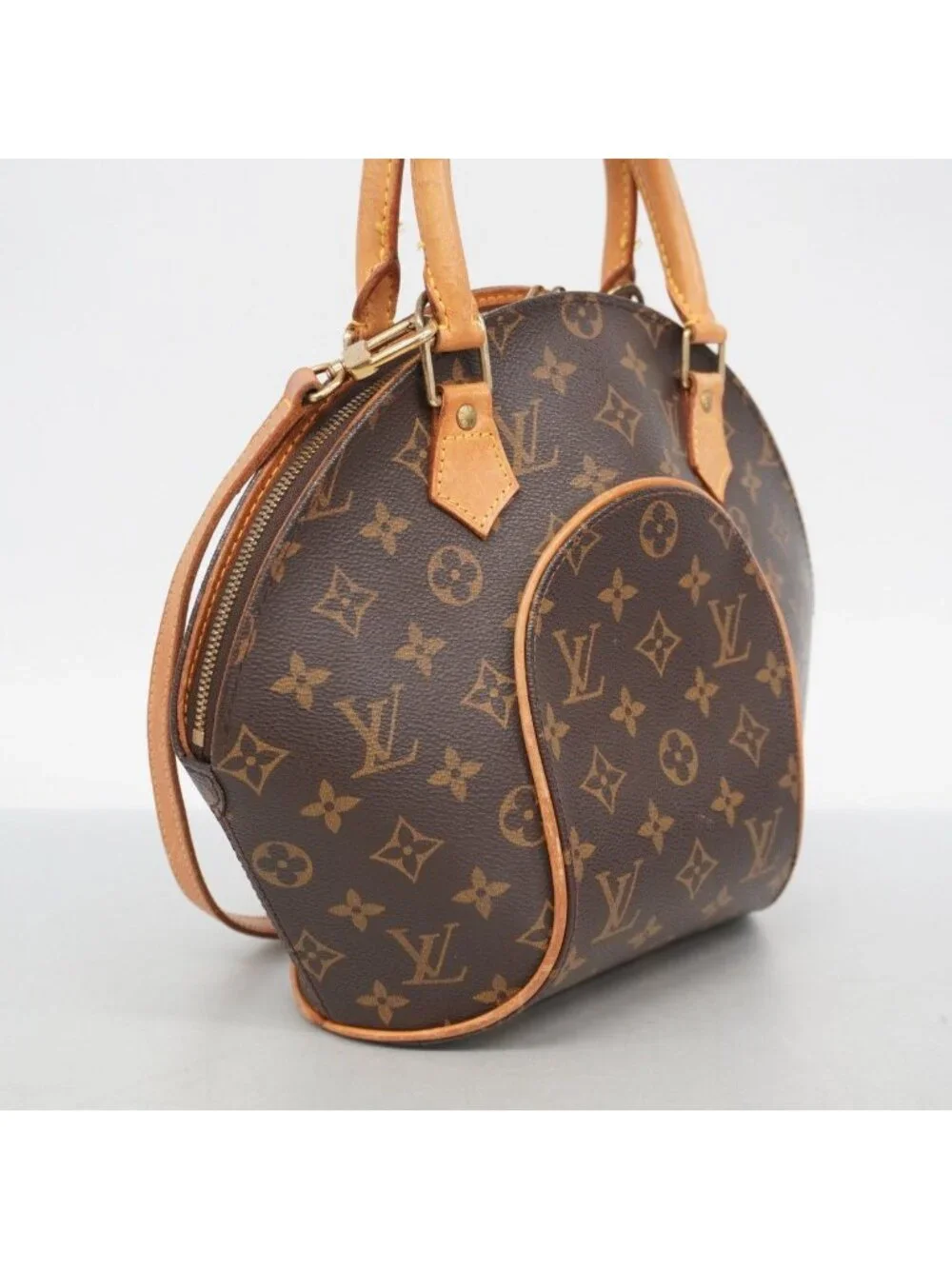 Louis Vuitton Handbag Monogram Ellipse PM Brown 2-Way